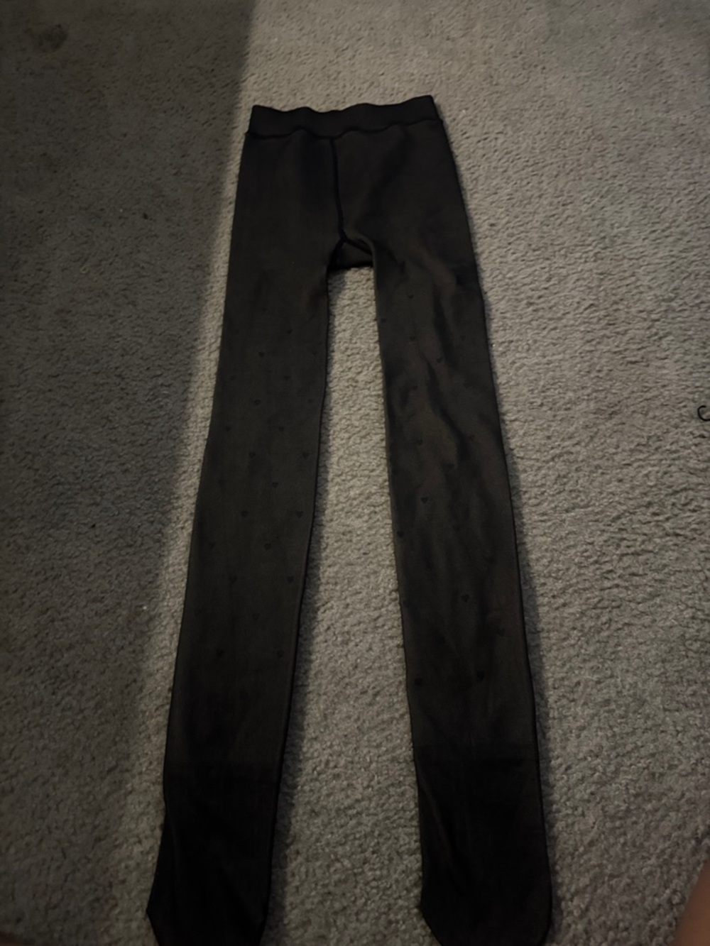 SHEIN Black Kids Knit Leggings